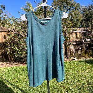 Current Elliott The Crossback Muscle Tee Pine Tree Metallic Spray Green Size S
